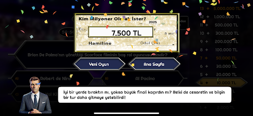Milyoner 2025 Bilgi Yarışması ekran görüntüsü