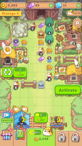 Farmer Cat: Idle Merger Tycoon ekran görüntüsü