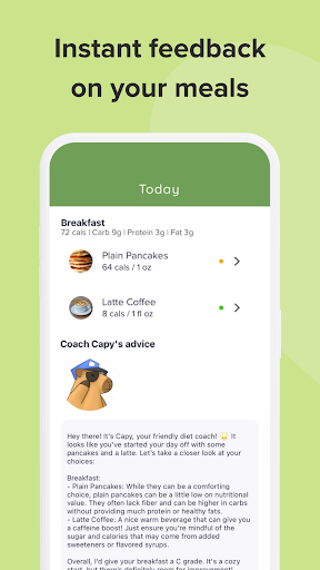 Capy Diet: Fun Calorie Tracker ekran görüntüsü