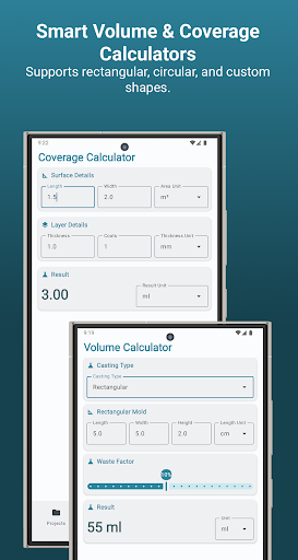 Resin Calculator ekran görüntüsü