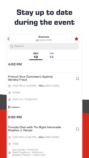 GoSec Events ekran görüntüsü