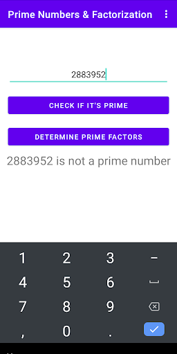 Prime Numbers & Factorization ekran görüntüsü