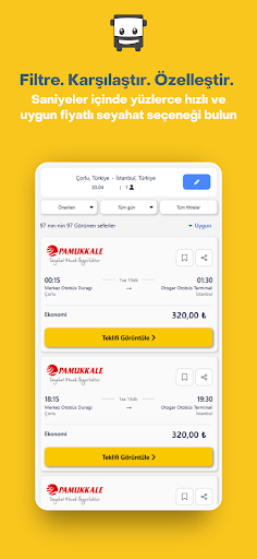 CheckMyBus: Otobüs bileti bul! ekran görüntüsü