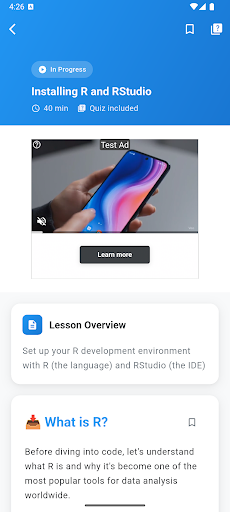 Learn R Programming ekran görüntüsü