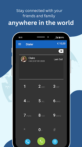 MobileVOIP cheap calls ekran görüntüsü