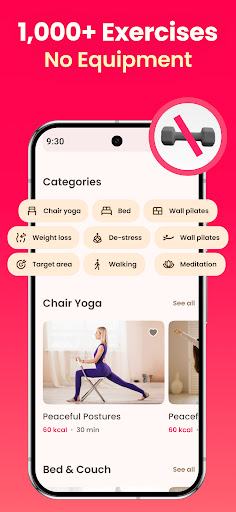 LazyFit: Chair Yoga & Pilates ekran görüntüsü