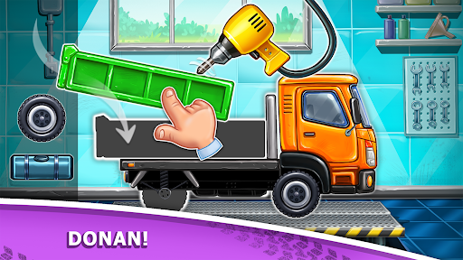 Çocuklar için kamyon oyunları ekran görüntüsü