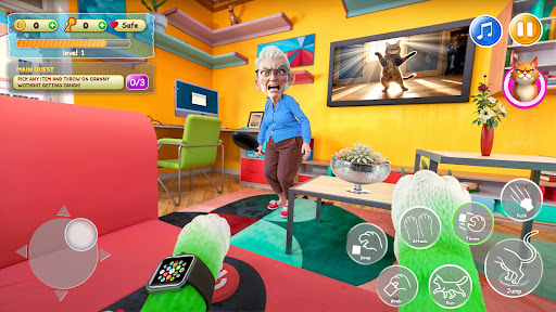 Cat Simulator Pranks Vs Granny ekran görüntüsü