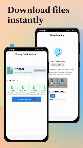LinkFileShare: Send via link ekran görüntüsü