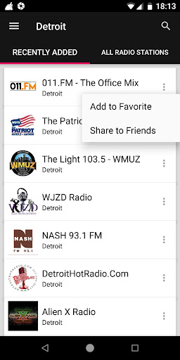 Detroit Radio Stations - USA ekran görüntüsü