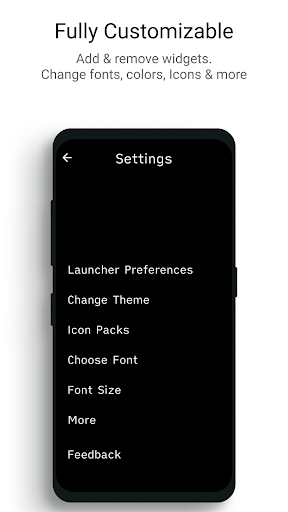 Indistract Minimalist Launcher ekran görüntüsü