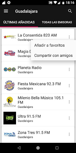 Guadalajara Radio Stations ekran görüntüsü
