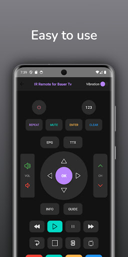 Remote for Bauer tv ekran görüntüsü