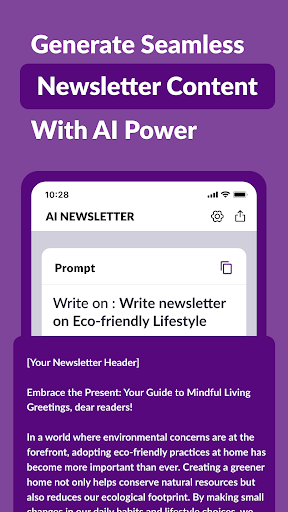 AI Newsletter Generator-Writer ekran görüntüsü
