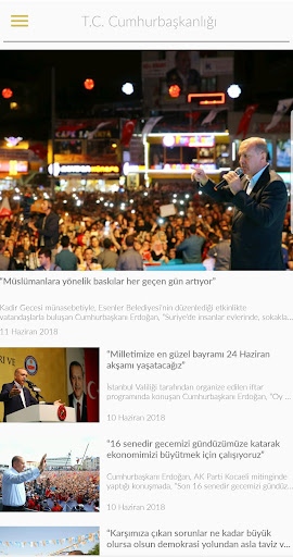 Türkiye Cumhuriyeti Cumhurbaşk ekran görüntüsü