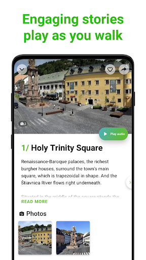 Banska Stiavnica SmartGuide ekran görüntüsü