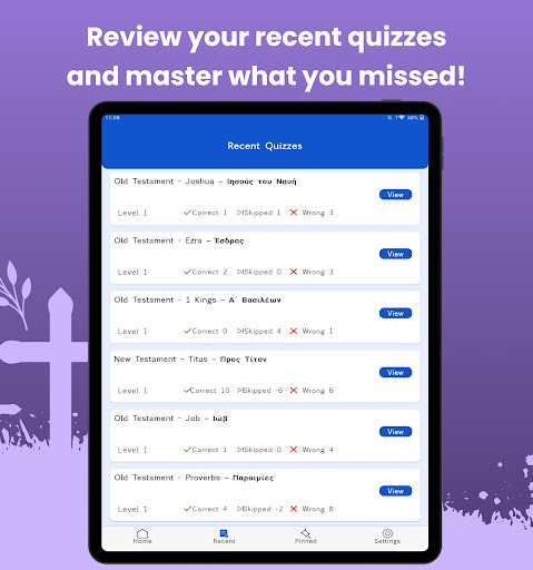 Greek Bible Quiz ekran görüntüsü