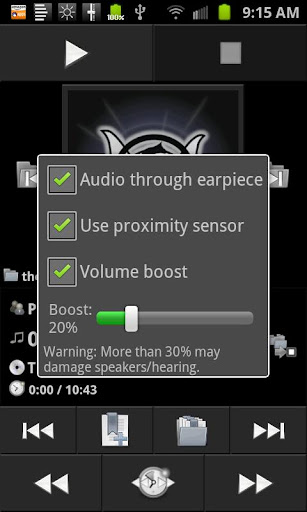 Earpiece ekran görüntüsü