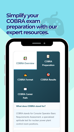 COBRA Practice Test ekran görüntüsü