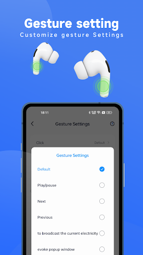 PodsLink - AirPods bataryası ekran görüntüsü