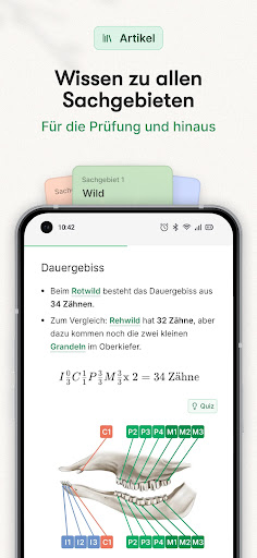 Waidwissen - Jagdschein App ekran görüntüsü