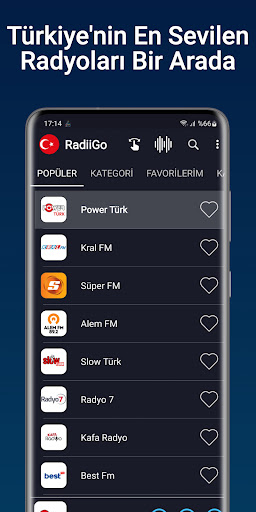 RadiiGo - Radyo Dinle ekran görüntüsü