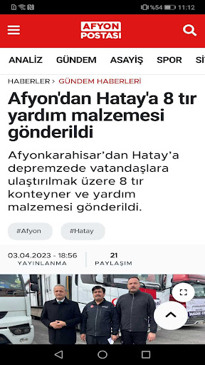 Afyon Postası ekran görüntüsü