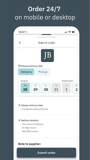 JB Foods Ordering App ekran görüntüsü