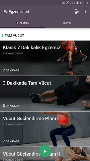 Ev Egzersizleri - Fitness ekran görüntüsü