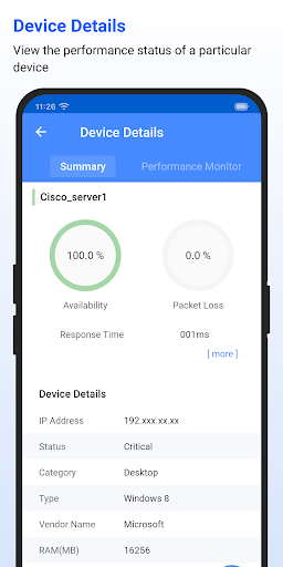 OpManager - Network Monitoring ekran görüntüsü