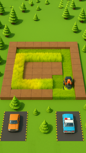 Mow the Lawn: Grass Cut Puzzle ekran görüntüsü