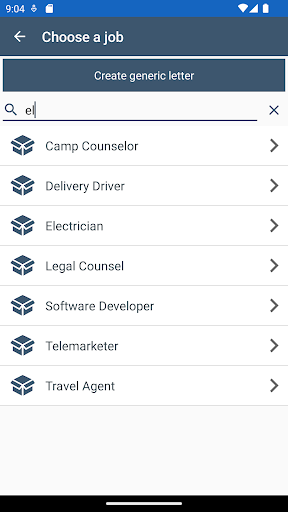 Cover letter generator ekran görüntüsü