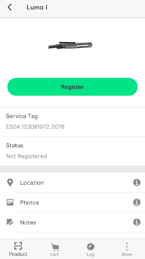 Signify Service Tag ekran görüntüsü