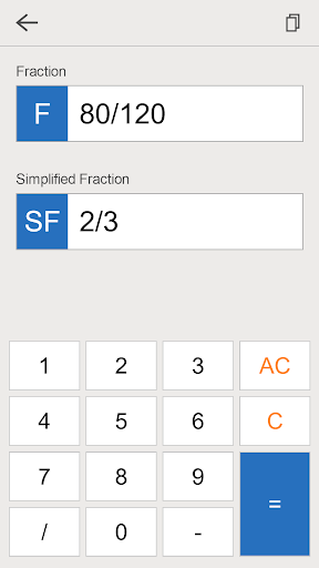 Simplify Fractions Calculator ekran görüntüsü