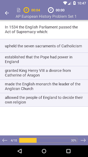 AP European History Practice ekran görüntüsü