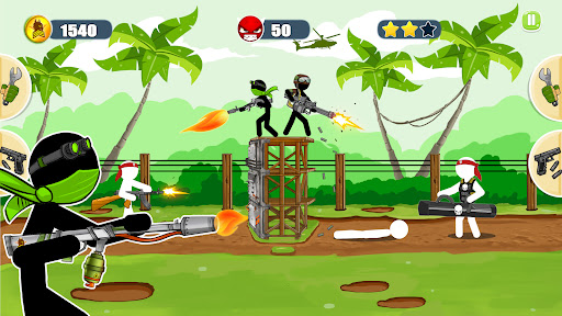 Stickman Army : The Resistance ekran görüntüsü