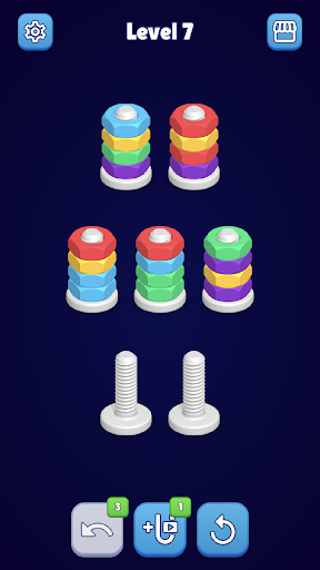 Nuts & Bolts Sort Puzzle ekran görüntüsü