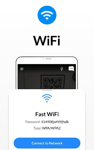 WiFi QR Kod Tarayıcı, Barkod ekran görüntüsü