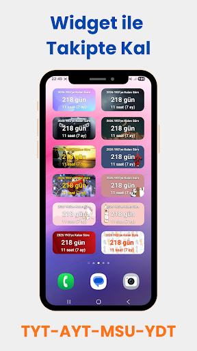 YKS YDT MSU Sayaç Widget 2026 ekran görüntüsü