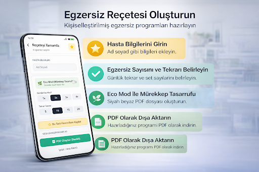 Egzersiz Reçetesi-PhsioHomeRx ekran görüntüsü