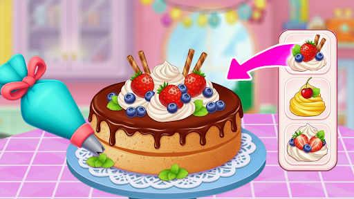 Bakery Chef Cake Cooking Games ekran görüntüsü