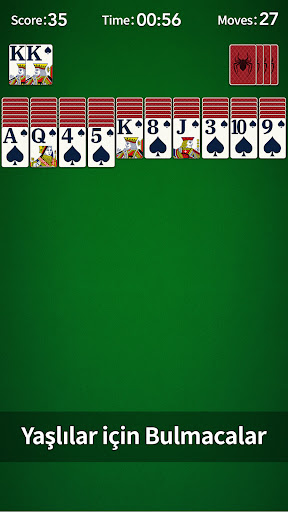 Örümcek Solitaire ekran görüntüsü