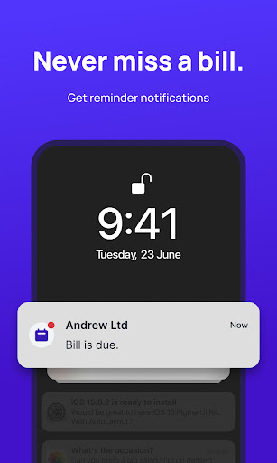 Bills Reminder & Tracking App ekran görüntüsü