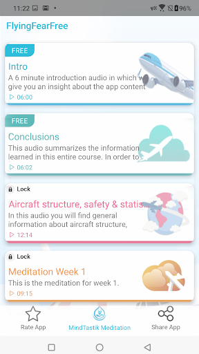 Fear of Flying Meditation MT ekran görüntüsü