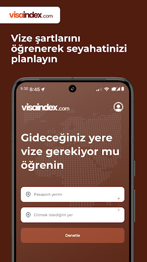 Visa Index ekran görüntüsü