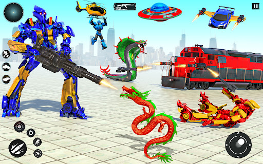Train Robot Transform Car Game ekran görüntüsü