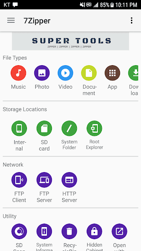 7Zipper - File Explorer (zip,  ekran görüntüsü