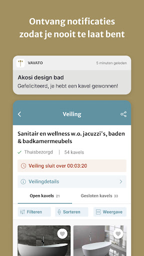 Vavato: Online Veilingen ekran görüntüsü
