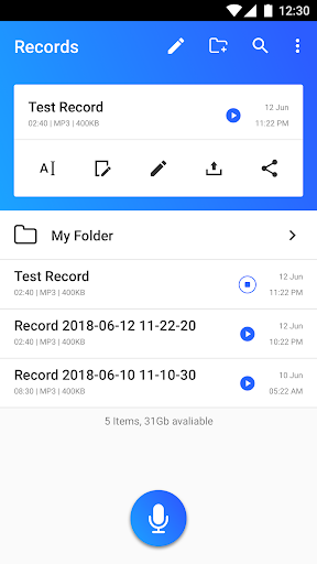 Voice Recorder+ Audio record ekran görüntüsü
