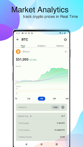 Bitcoin Wallet & Crypto Market ekran görüntüsü